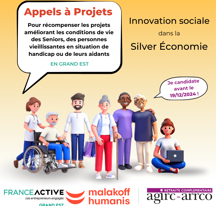 Edition 2024 : Appel à Projets Innovation Sociale dans la Silver Economie