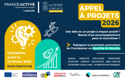 Appel à projets 2026 – Incubateur de projets à impact en Meurthe-et-Moselle